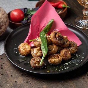 Запеченные шампиньоны