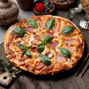 Пицца фирменная с грузинским акцентом (говядина/баранина)